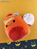 Original Squishmallows Halloween Ernest the Red/Orange Monster KellyToy 5" Plush NWT