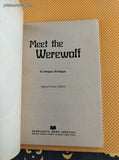Vintage 1976 1st Printing Meet the Werewolf Scholastic Book Services Softcover