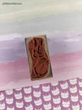 Vintage Rubber Stampede 393-C Disney's Shy Minnie Mouse Wooden Block/Rubber Stamp