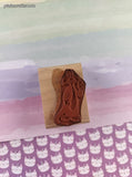 Vintage 1996 Rubber Stampede Looney Tunes #026D Sylvester Wooden Block/Rubber Stamp