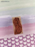 Vintage Rubber Stampede 393-C Disney's Shy Minnie Mouse Wooden Block/Rubber Stamp