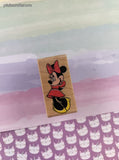 Vintage Rubber Stampede 393-C Disney's Shy Minnie Mouse Wooden Block/Rubber Stamp