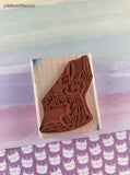 Vintage Rubber Stampede 409-E Disney's Bandleader Mickey Mouse Wooden Block/Rubber Stamp