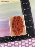 Vintage Rubber Stampede 419-E Disney's Party Mickey Mouse Wooden Block/Rubber Stamp