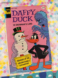 Vintage Daffy Duck in Snowman's Land December 1975 #98 Whitman Comic, GD - VG w/Bag & Board