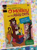 Vintage 1973 Walt Disney O'Malley and the Alley Cats #6 Whitman Comic, GD - VG w/Bag & Board