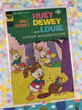 Vintage 1974 Walt Disney Huey Dewey and Louie Junior Woodchucks #30 Whitman Comic, GD - VG w/Bag & Board