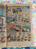 Vintage 1975 Walt Disney Huey Dewey and Louie Junior Woodchucks #34 Whitman Comic, GD - VG w/Bag & Board