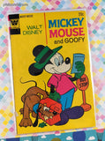 Vintage 1961 Walt Disney Mickey Mouse and Goofy Whitman Comic, GD - VG w/Bag & Board