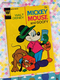 Vintage 1961 Walt Disney Mickey Mouse and Goofy Whitman Comic, GD - VG w/Bag & Board