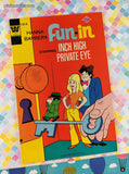 Vintage 1974 Hanna-Barbera Fun-In Starring Inch High Private Eye #14 Whitman Comic, GD - VG w/Bag & Board