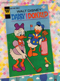 Vintage Walt Disney Daisy and Donald December 1975 #14 Whitman Comic, GD - VG w/Bag & Board