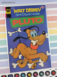 Vintage Walt Disney Showcase: Pluto December 1975 #33 Whitman Comic, VG w/Bag & Board