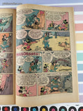 Vintage 1974 Walt Disney Mickey Mouse and Pluto #150 Whitman Comic, GD - VG w/Bag & Board