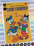 Vintage 1975 Walt Disney Daisy and Donald #12 Whitman Comic, VG w/Bag & Board