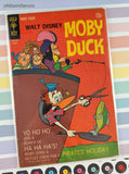 Vintage Walt Disney Moby Duck March 1969 #5 Gold Key Comic, GD w/Bag & Board