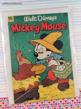 Vintage Walt Disney's Mickey Mouse Aug-Sept 1953 #32 Dell Comic, FR - GD w/Bag & Board