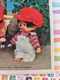 Vintage 1981 The Original Monchhichi Golden Cardboard Frame-Tray Puzzle, Complete