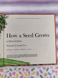 Vintage 1960 How a Seed Grows by Helene J. Jordan Let's-Read Illustrated Hardcover
