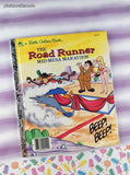 Vintage 1985 Little Golden Book: The Road Runner Mid-Mesa Marathon Hardcover
