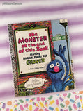 Vintage 1982 Little Golden Book: Sesame Street The Monster at the End of This Book Hardcover