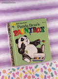 Vintage 1981 First Little Golden Book: Panda Bear's Paint Box Miniature Hardcover