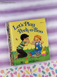Vintage 1981 First Little Golden Book: Let's Play Peek-a-Book Miniature Hardcover