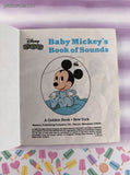 Vintage 1993 First Little Golden Book Disney Babies: Baby Mickey's Book of Sounds Miniature Hardcover