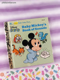 Vintage 1993 First Little Golden Book Disney Babies: Baby Mickey's Book of Sounds Miniature Hardcover