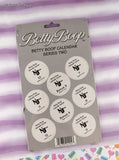 Vintage 1994 Betty Boop Calendar Series One + Two Collector Caps Pogs Set/8x2 Milk Caps NEW