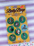 Vintage 1994 Betty Boop Sports Series One Collector Caps Pogs Set/8 Milk Caps NEW
