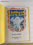 Vintage 1984 Elephant Goes to School by Jerry Smath Parents Magazine Press Hardcover