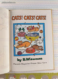 Vintage 1984 Cats! Cats! Cats! by B. Wiseman Parents Magazine Press Hardcover
