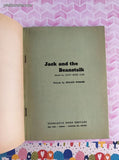 Vintage 1967 4th Printing Jack and the Beanstalk TW705 Scholastic Book Services Softcover