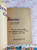 Vintage 1973 5th Printing Three Giant Stories by Lesley Conger TW1069 Scholastic Book Services Softcover