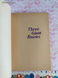 Vintage 1973 5th Printing Three Giant Stories by Lesley Conger TW1069 Scholastic Book Services Softcover