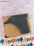 Vintage 1997 Stampendous! Autumn Apple Farm Harvest Wooden Block/Rubber Stamp