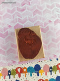 Vintage Rubber Stampede A252E Apple Wooden Block/Rubber Stamp