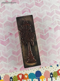 Vintage 1994 PSX G-1366 Christmas Festive Olde Tyme Lantern Wooden Block/Rubber Stamp
