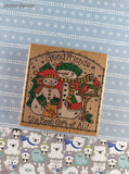 Vintage 1997 Penny Black 856K Good Friends Wintry Snowmen Wooden Block/Rubber Stamp