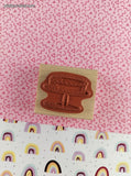 Vintage Cute Lil' Cake Pan w/Cake Wooden Block/Rubber Stamp, CLEAN