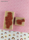 Vintage Spring Garden Cute Lil' Strawberry Plant w/Watering Can Block/Rubber Stamps Set/2, CLEAN