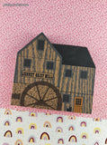 Vintage 1988 The Cat's Meow Tradesman Series Jenney Grist Mill Wooden Block