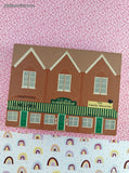Vintage 1993 The Cat's Meow Series XI Barbershop/Gallery Wooden Block