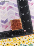 Vintage 1988 PSX B-997 Cute Lil' Teddy Bear Wooden Block/Rubber Stamp