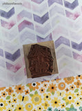 Vintage 1992 Hero Arts C697 Carousel Bear Wooden Block/Rubber Stamp