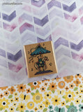 Vintage 1992 Hero Arts C697 Carousel Bear Wooden Block/Rubber Stamp