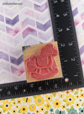 Vintage 1989 D.O.T.S. Cute Lil' Rocking Horse G112 Wooden Block/Rubber Stamp