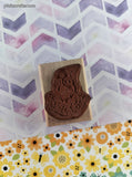 Vintage Happy Jolly Clown Wooden Block/Rubber Stamp