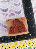 Vintage 1992 Judith Kleinschmidt Cute Lil' Teddy Bear Wooden Block/Rubber Stamp